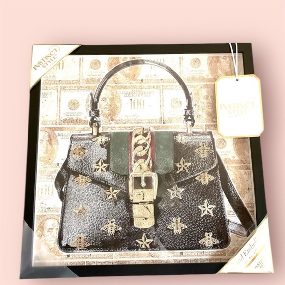 Instinct Sytle Other - 🎅🏻 Sale Wall art with Black and Gold Women's Bag detail